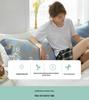 Pure Cotton Gauze Pillowcase with Snap Buttons, Summer Full Wrap, 40x60cm Latex or 48x74 Pillow Size. Single Pack.