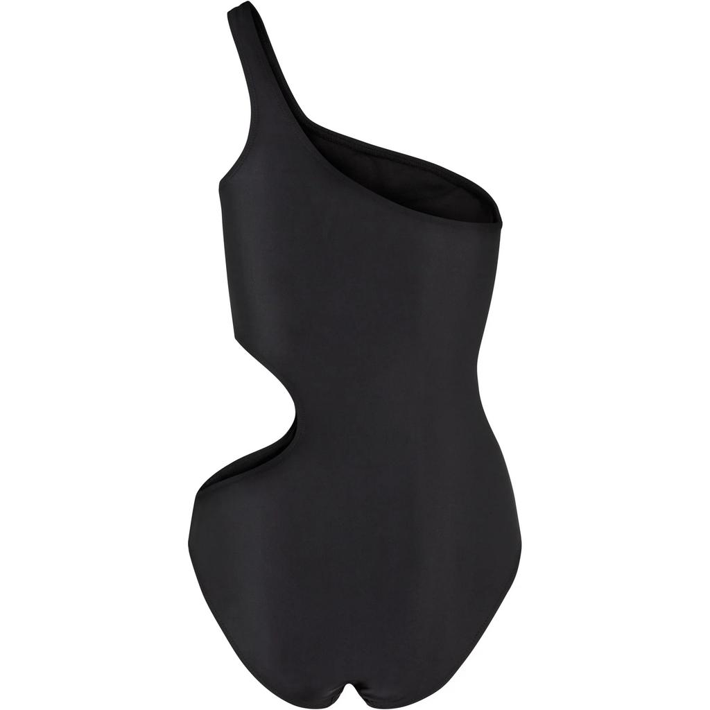 Urban Classics Womens/Ladies Cut Out Asymmetric One Piece Swimsuit
