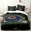 Chicago Bears 3pc Set Perfect for Bedroom Use Comfortable Bedding Set Includes a Duvet Cover and Two Pillowcases Ideal Birthday or Christmas Gift