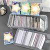 Idol Photo Storage Case Transparent Plastic Box Kpop Photocards Collection Organizer Jewelry Storage Supplies Desk Organizer Box