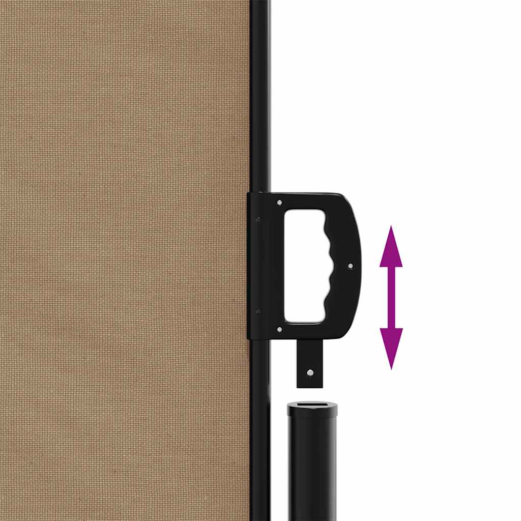 Retractable Side Awning Taupe 200x300 cm