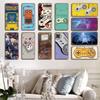 Vintage Video Game License Plate Metal Sign Playstation Gamer Metal Tin Poster For Boys Play Room Workshop Home Wall Art Decor