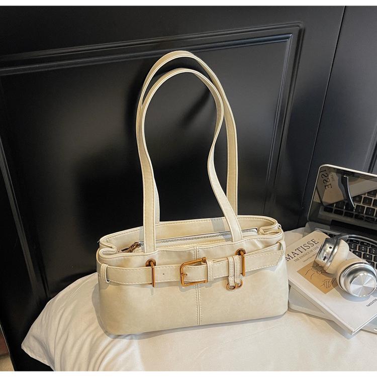 Retro Niche Underarm Bag Women's 2025 New Trendy Fashion Korean Portable Commuter Large Capacity Shoulder Tote Bag