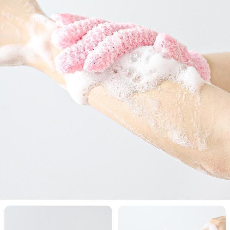 Exfoliating Bath Gloves Soft Massage Shower Gloves For Deep Cleansing & Dead Skin Removal