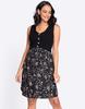 Seraphine TYLA Casual Maternity Black with Sand Print Women's Dress, Nursing-Friendly,