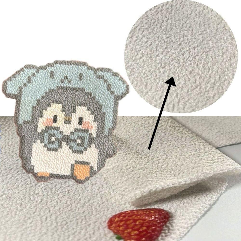 High Temperature Resistant Ironing Cloth for Perler Beads Large Size Textured White Bath Towel Handmade Tool