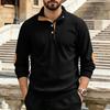 Men's Corduroy Long Sleeve Pullover Shirt Casual Fashion Top