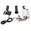 Electric Bike Controller Kit Brushless Motor Controller with Throttle Handle Grip Keys for Electric Scooter Modification