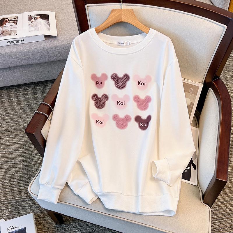 Extra Large 200-350 Jin Loose Autumn Sweatshirt, Bust Sizes 150/160/170-6052