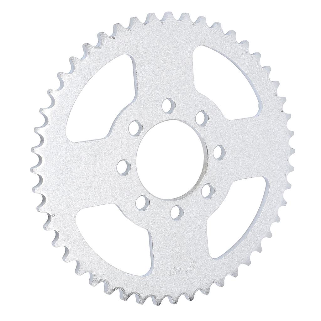 48T 8 Hole Sprocket 40 41 420 Chain High Hardness Steel Alloy Rear Chain Sprocket Replacement for Predator 212cc 196cc