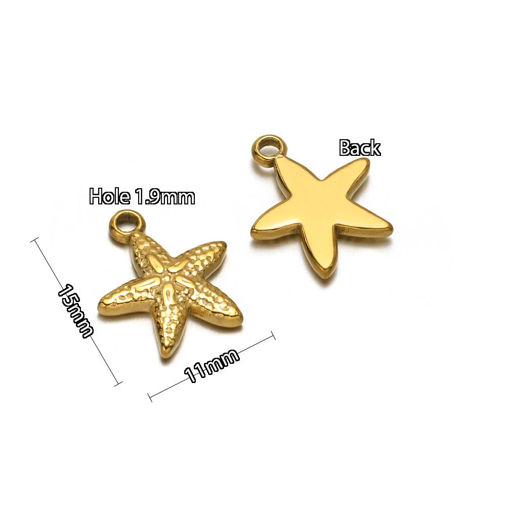 5 Stück Edelstahl Sonnenblume Delfin Haus Seepferdchen Seestern Anhänger DIY Schmuckzubehör Halsketten Armbänder Ohrringe Herstellung