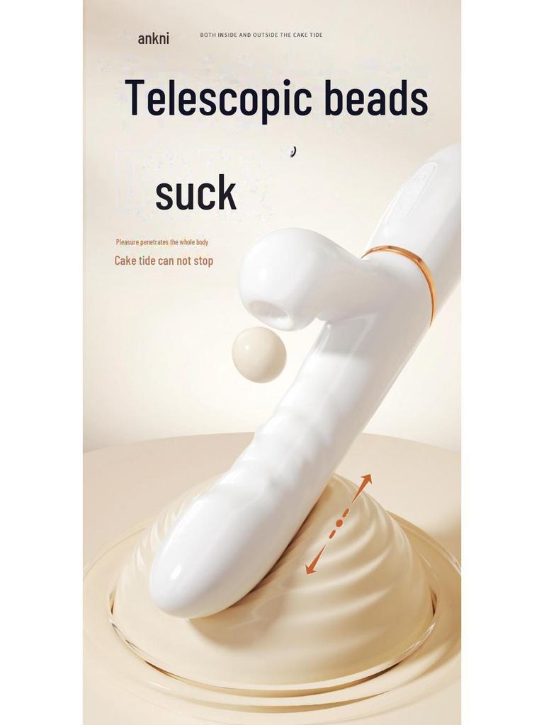 Mi Ji Yi Yue Telescopic Rotating Bead Vibrator - Female Massage & Vibration Device, 50 Pcs/box