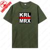 KRL MRX Tshirt Kommun Is Mus So Zialis Mus Marx Revolution Castro Lenin Engels Graphic Tshirts Unisex Cotton Fashion Vintage Tee
