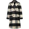 2025 Winter New Long Plaid Double-sided Wool Coat Women's Elegant Lapel Woolen Outerwear for Europe and America