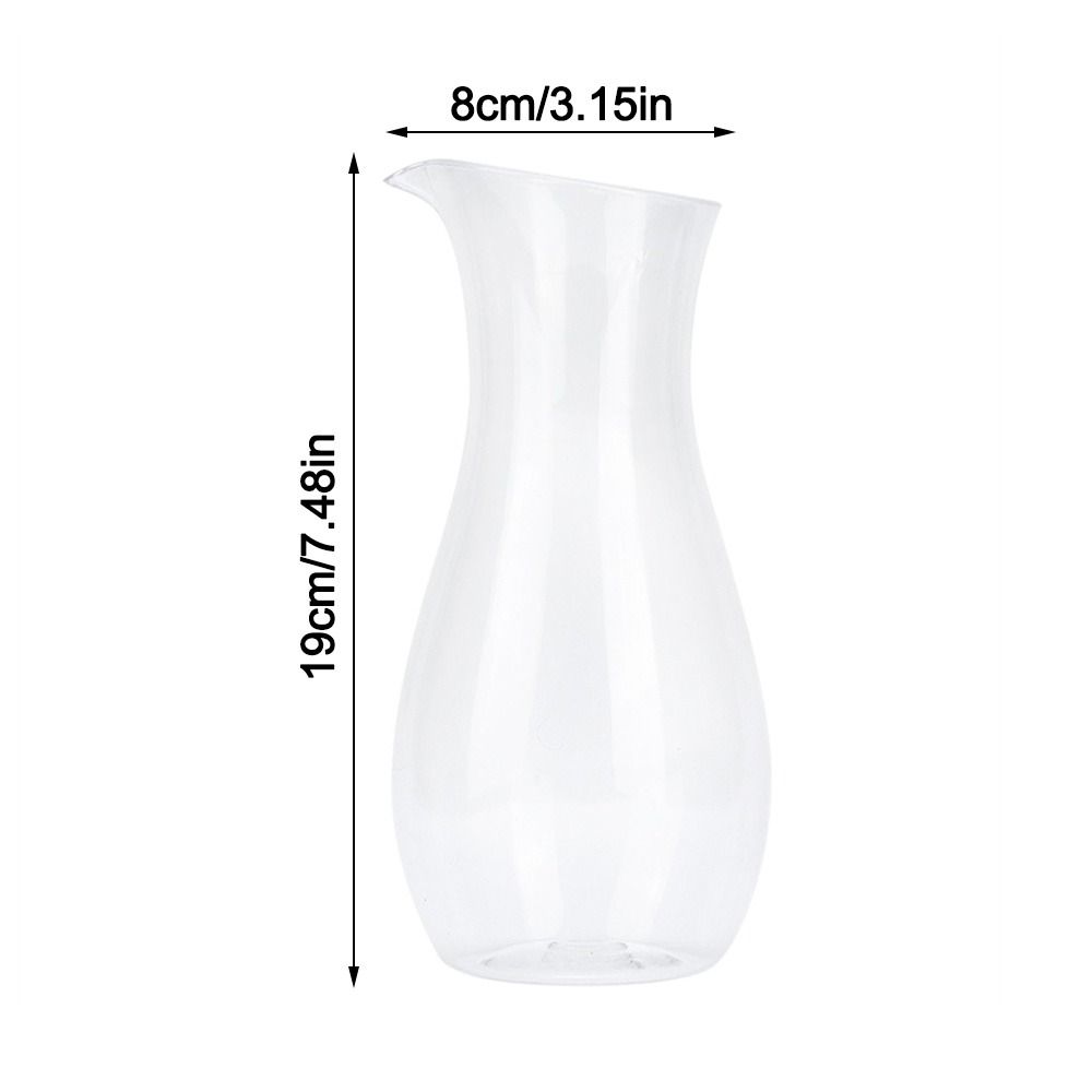 Transparent Juice Bottle Divided Hip Flask Wine Carafe Kettle Beverage Carafe  Fridge