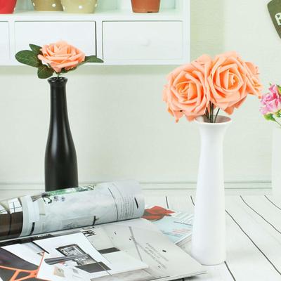 25 Stücke PE Schaum Rosen Künstliche Blume Hochzeits-mittelstück Party Dekor mit Stick