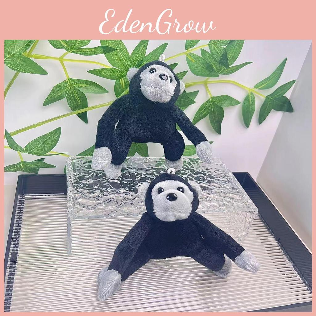 Gorilla Plush Delightful Charm Keyring Soft Short Fur Cute Cartoon Character Design