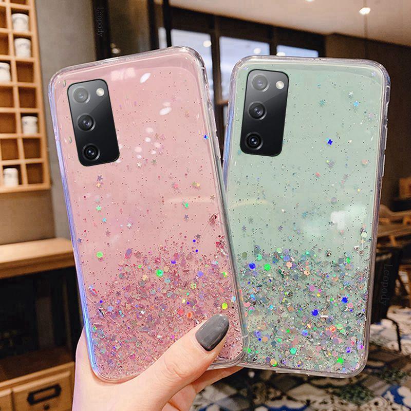 Luxury Bling Glitter Phone Case For Samsung A01 A21S A51 S20 FE A11 A31 Back cover for Galaxy S 20 A 11 31 21S 51 back cases