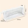 Clr Pencil Case Large Capacity Waterproof Portable Minimalist PVC Transparent Pen Bag for Stationery Cosmetics