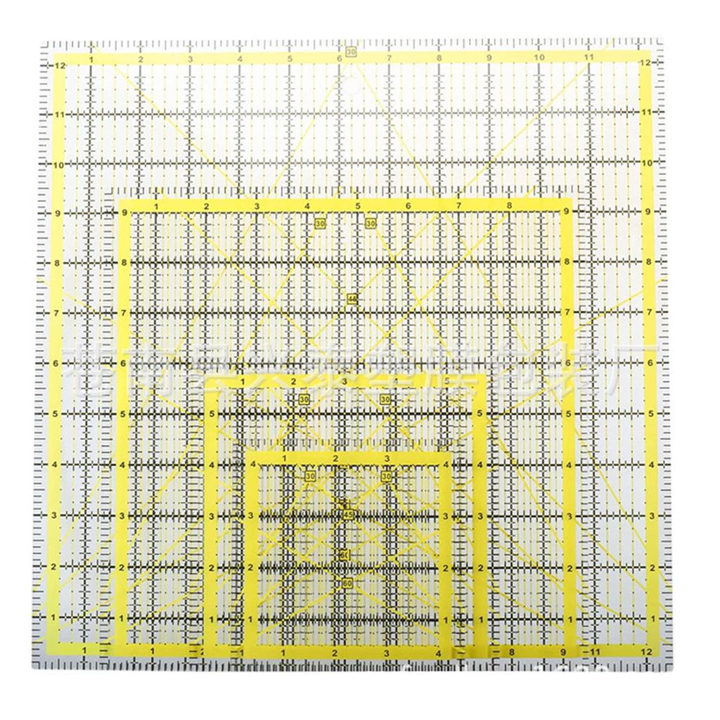 Professional Acrylic Quilting Ruler With Measurement Markings Patchwork Templates For Fabric Cutting Sewing Project