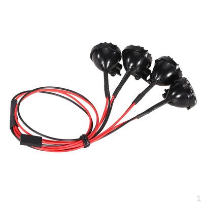 4 lumini cu LED albe 22 mm abajur lumina de acoperiș Accesorii pentru lămpi de căutare pentru 1/10 1/8 Traxxas HSP Redcat