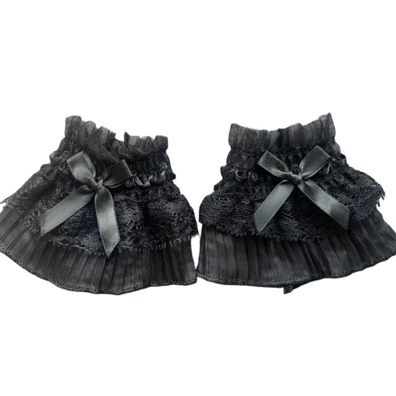 Elegant Lace Bowknot Arm Sleeves For Nails Photography Styling Fashionable Cuffs Sleeves Armwear Cosplay Accessories