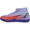Kylian Mbappé X Mercurial Superfly 8 Academy TF GS Soccer Cleats Light Thistle Indigo Burst Bright Crimson Metallic Silver DB0935-506
