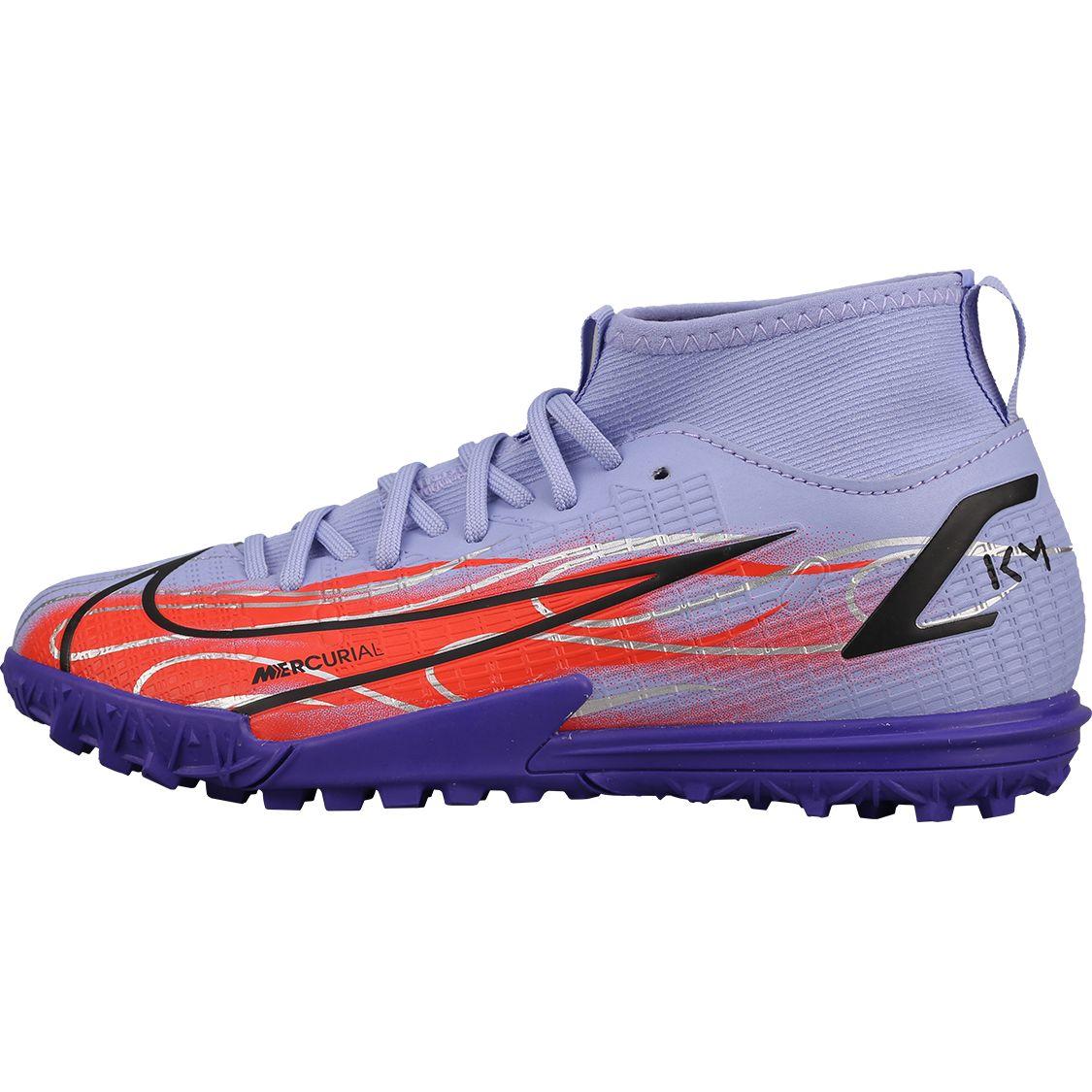 

Nike Kids Mercurial Superfly 8 Purple Orange Soccer Cleats DB0935-506 33.5