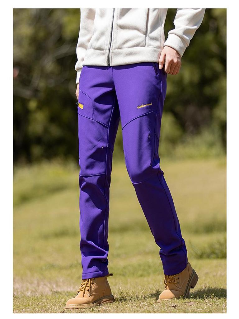 Damskie spodnie polarowe, wiatroodporne i wodoodporne na jesień/zimę do wędrówek i alpinizmu