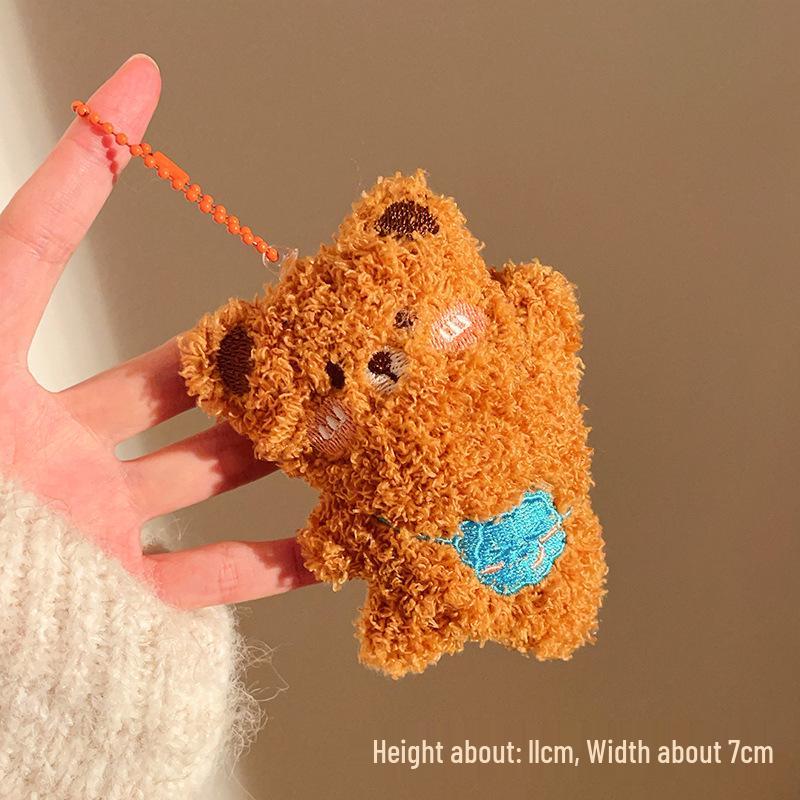 Plush Cartoon Keychain Pendant - Cute Doll Accessories for Bags and Gifts