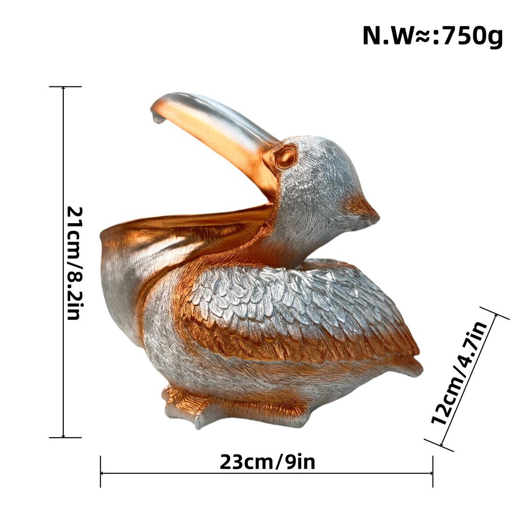 Nordic Creative Design Toucan Pelican Storage Ornaments Living Room Plush Fine Decoration Key Entrance Storage Resin Home Decoration