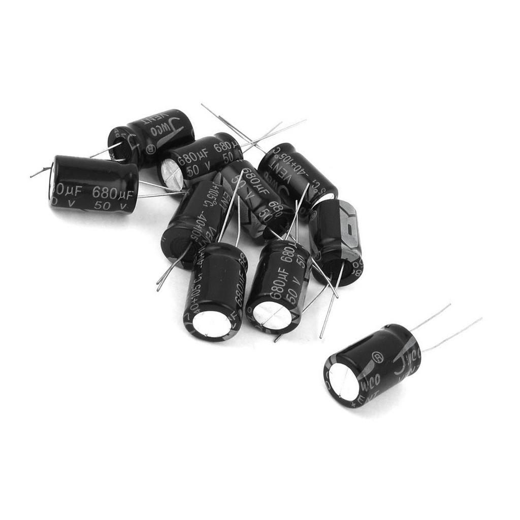 50 Pcs 680uF 50V 105C Capacitor