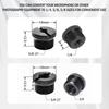 TORMEN 2pcs Microphone Stand Adapter Screw Adapter Thread Female to Female to Male Screw for Mic Camera Easy to Use for Professional Hobbyist 1/4