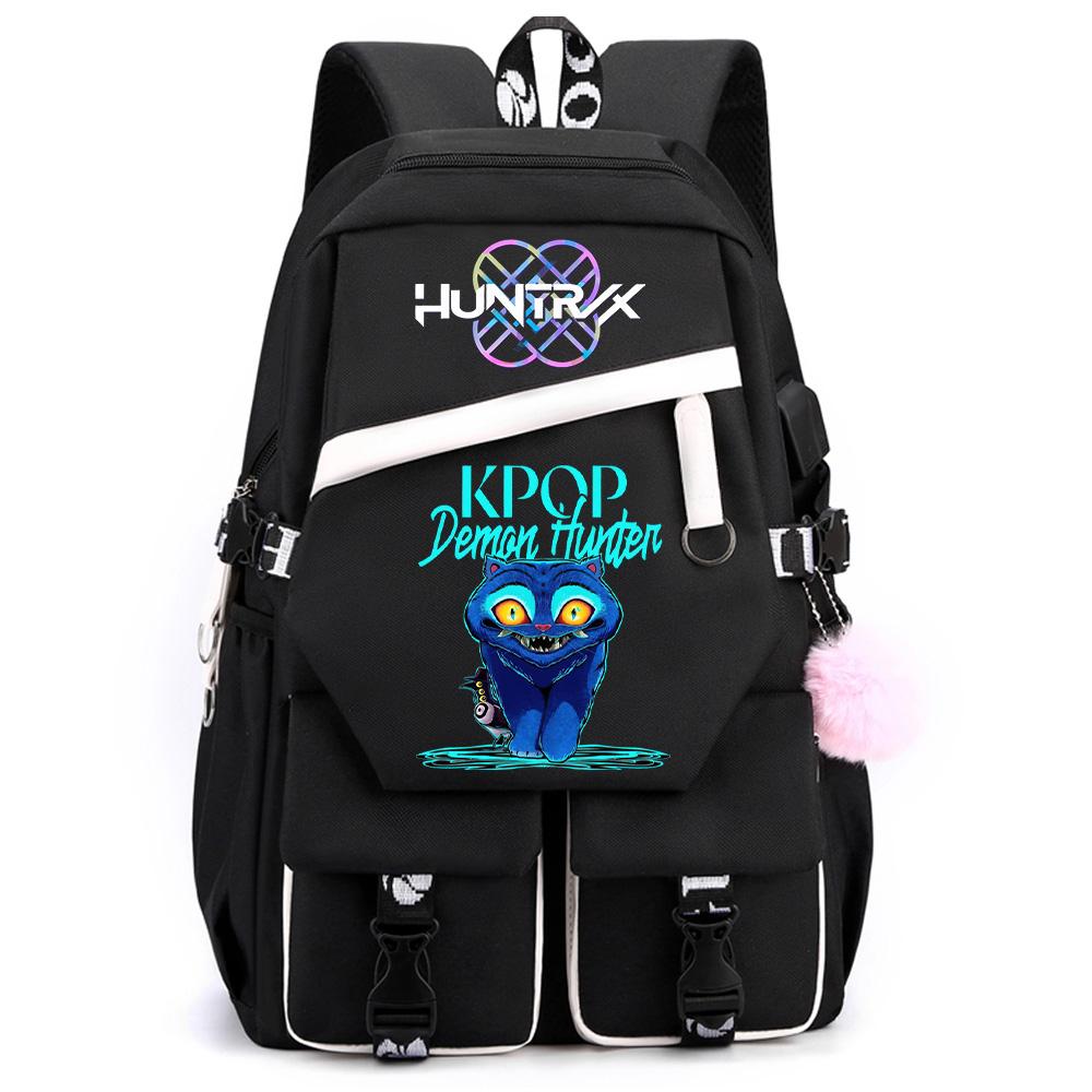Anime K-pop Demon Hunters Printed Large Capacity Backpack for Teenger Student Girl Boy Back To School Bookbag Kid Gift Women Waterproof Travel Bag