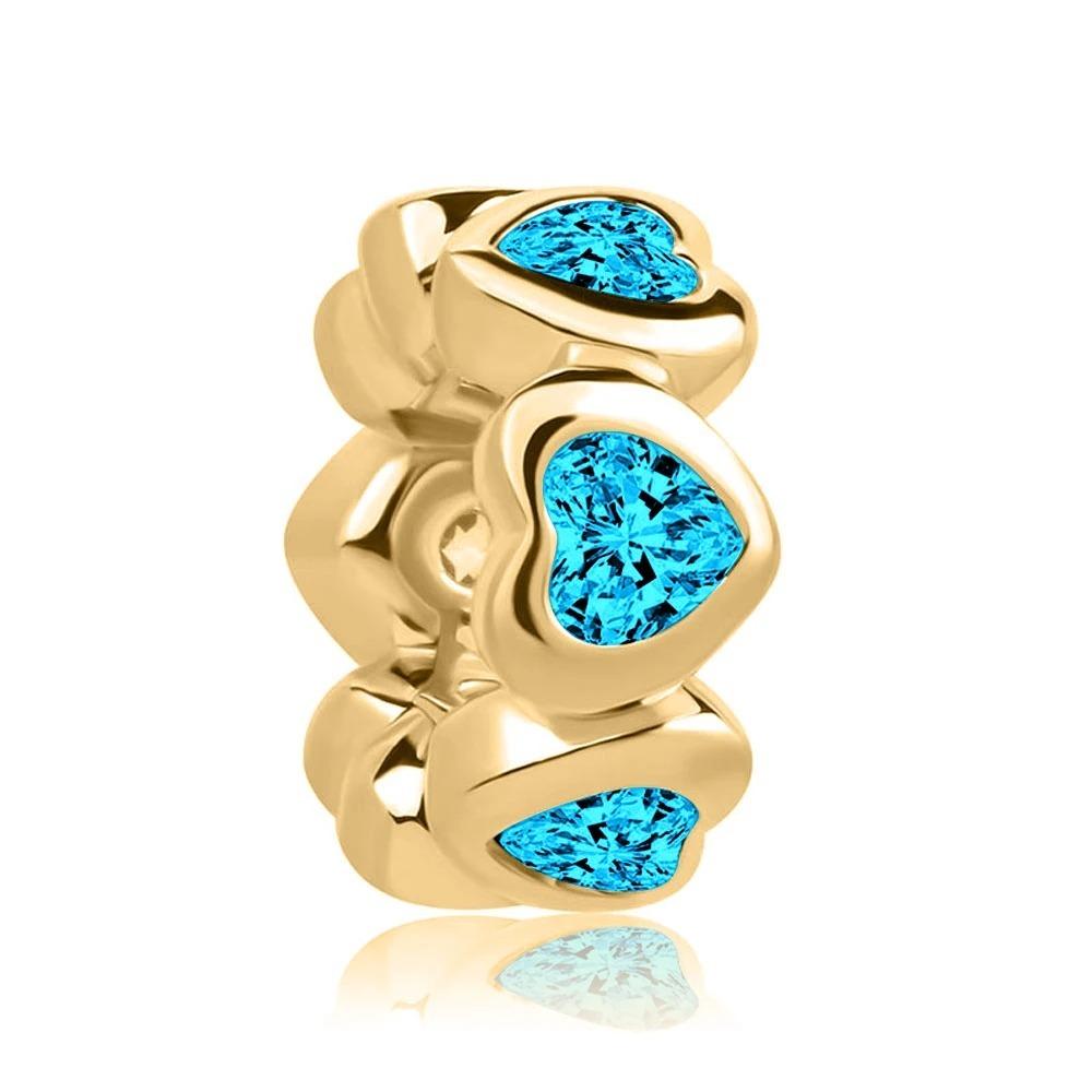 New Shining Zircon Love Heart Spacer Bead 925Silver Pendant for DIY Bracelet Flower Charm Women Jewelry Making