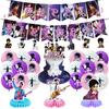 Prince Singer Birthday Party Decorations, Rock Singer Theme Birthday Banner Honeycomb Centerpieces Hanging Swirls Party Latex Balloons for Fans