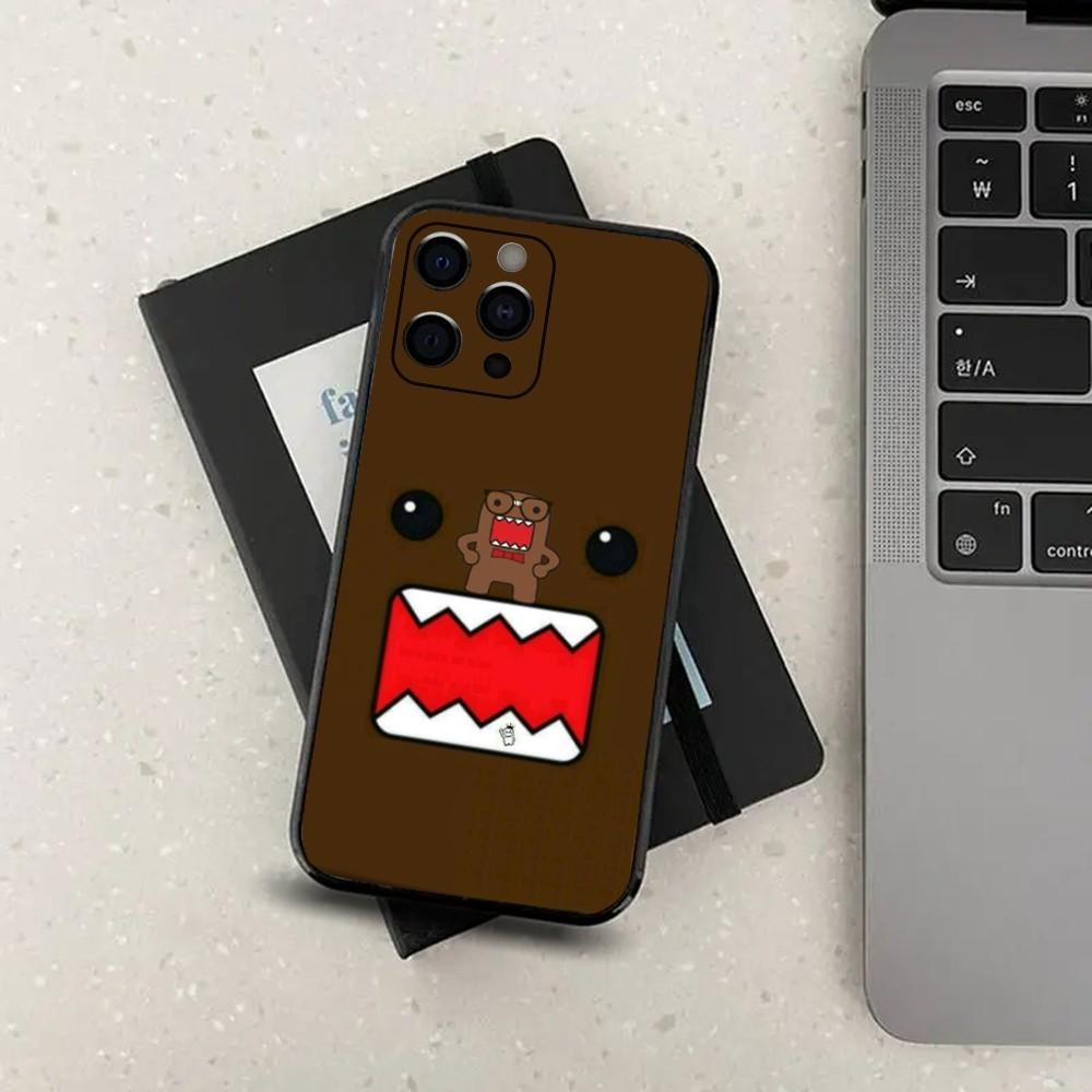 Cute D-Domo-kun Cartoon Phone Case For Apple iPhone 15,14,13,12,11,Pro,X,XS,Max,XR,Plus,Mini Soft Black Cover iPhone15