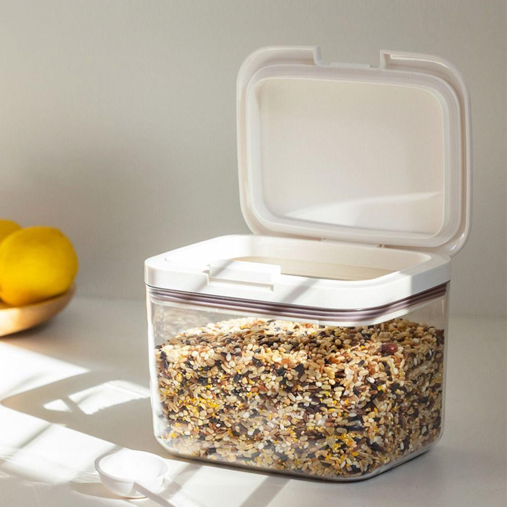 High Quality Vacuum Storage Tank Transparent Large Capacity Sealed Jars Moisture-proof Stackable Sealed Tank Household