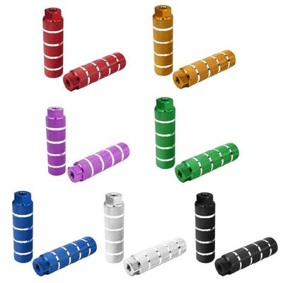 Anti-Slip Bicycle Pegs for Mountain Bike Bicycle Aluminum Alloy Mountain Bike Cycling Rear Stunt for 3/8 Inch Axles