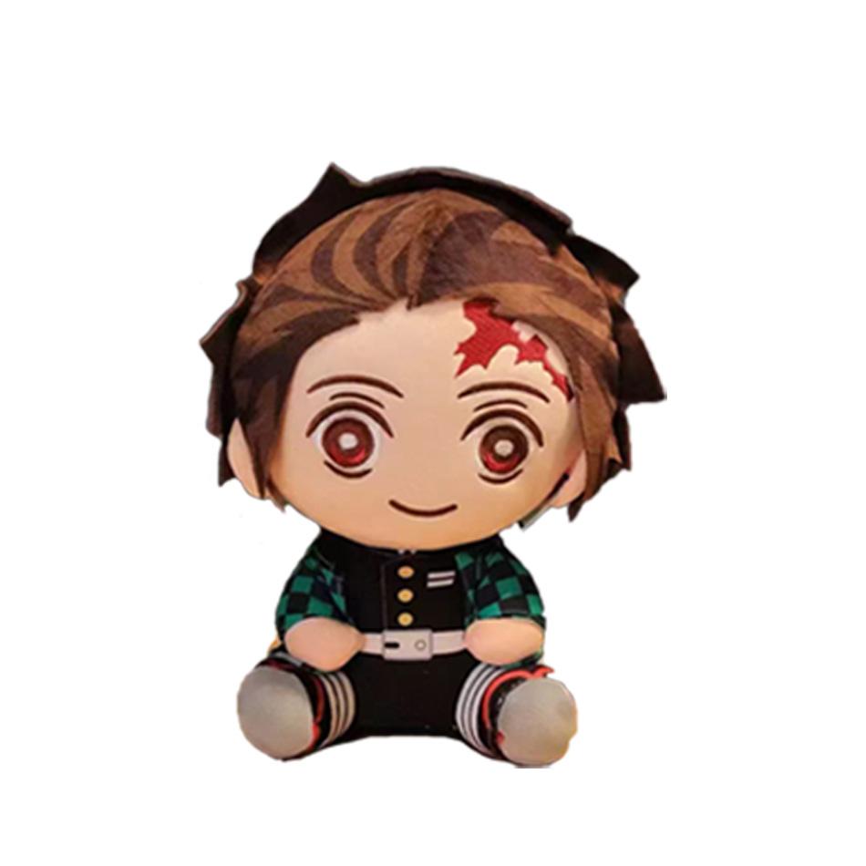 20cm Japon Demon Slayer Peluş Bebekler Sevimli Anime Kimetsu No Yaiba Kamado Tanjirou Nezuko Zenitsu Kyoujurou Oyuncaklar Çocuk Hediyeleri
