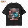 Hot Rod Garage Historic Route  Old School Drag RaCing Vintage Oversized TShirt VDSM