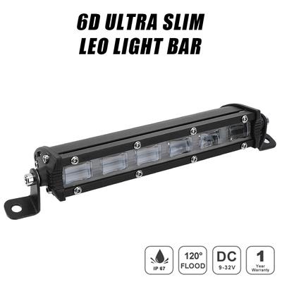 Para Camión Tractor Off Road 4WD 4x4 ATV UTV UAZ Luz de Trabajo Led Impermeable 7 Pulgadas Lente 6D Barra de Luces Led Luz de Inundación 12V 24V