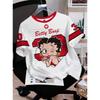2026 Cartoon duck Betty Boop  Print men Women's Short Sleeve