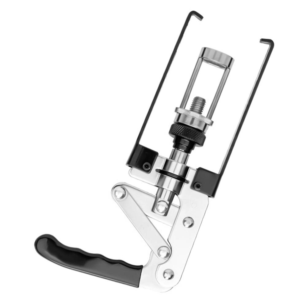 Car Overhead Valve Spring Compressor Tool with Adjustable Reach and Automatic Locking for Easy Valve Spring Replacement