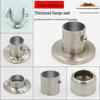 304 Stainless Steel Surface-Mounted Flange Base for Wardrobe Rods