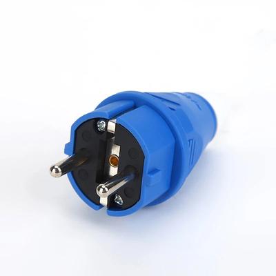 Avrupa spesifikasyonları 16A 220V-240V klima Endüstriyel Fiş Soketi kablo için Elektrik Güç Konnektörü 2P+E IP44