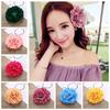 Bohemian Style Peony Head Flower Hot Sale Elegant Duck Billed Clip Headwear Beach