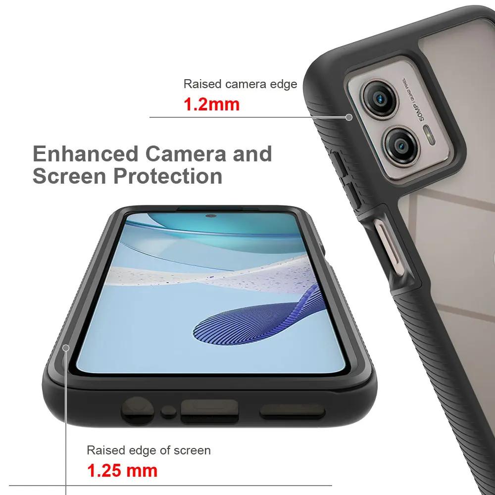 Krystalové pouzdro Crystal Case 360 Protect Funda pro Motorola Moto E14 G54 Power G84 G14 G23 G13 G32 G42 G24 G04 54 53 JY G22 G52 G82 Krytka nárazníku