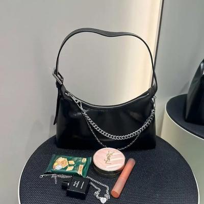 Modīga Rokas Paduses Soma Nišas Dizaina Bagete Daudzpusīga Tekstūra Viena pleca Pārkermeņa Soma