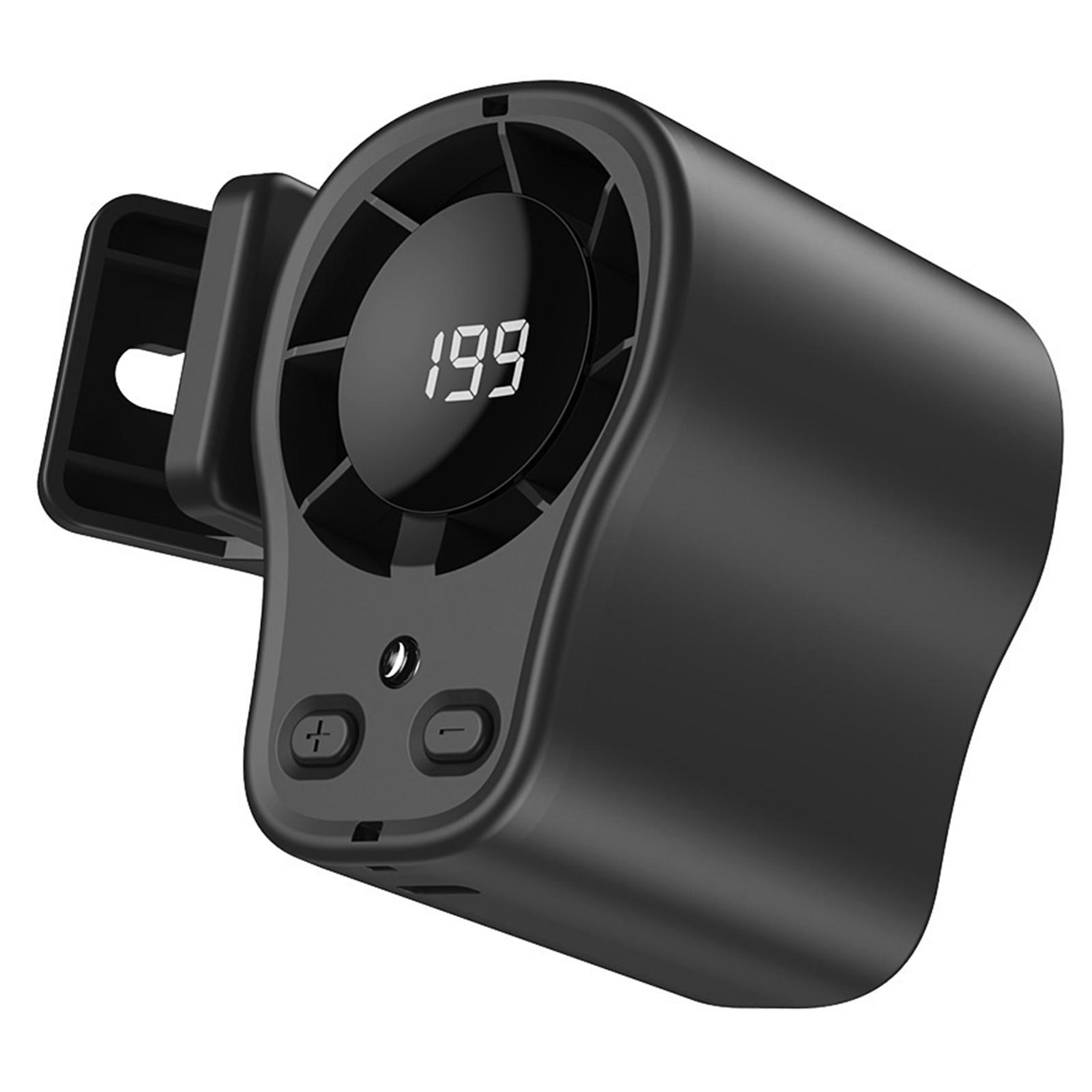 

Rechargeable Wearable Belt Waist Fan Semi-Cooling Technology Mini Small Personal Desk Fan LED Digital Display for Kitchen Travel чорний
